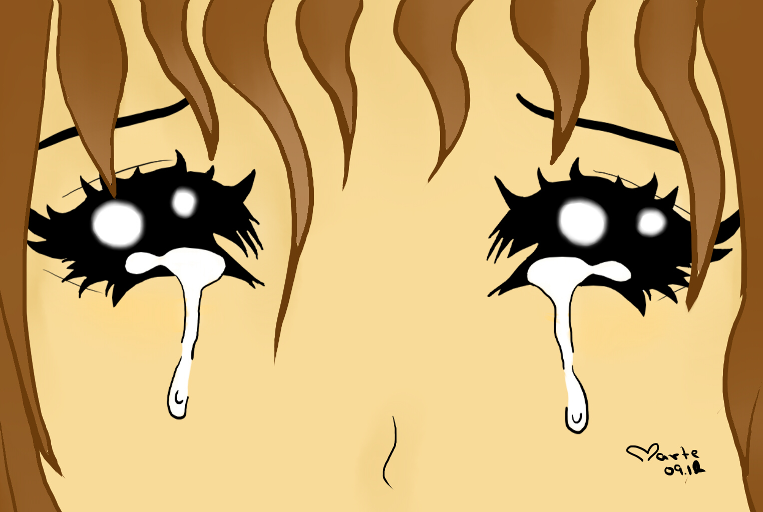 Crying Cartoon Girl | Free Download Clip Art | Free Clip Art | on ...