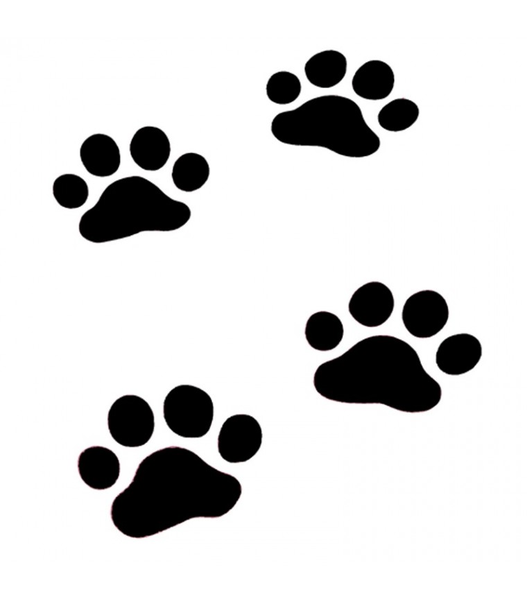 Dog Paws Tattoo Stencil - ClipArt Best