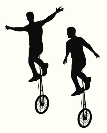 Unicycle Clip Art, Vector Images & Illustrations