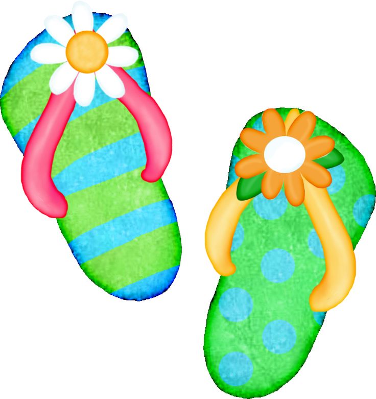 Flip Flops Clip Art - Tumundografico