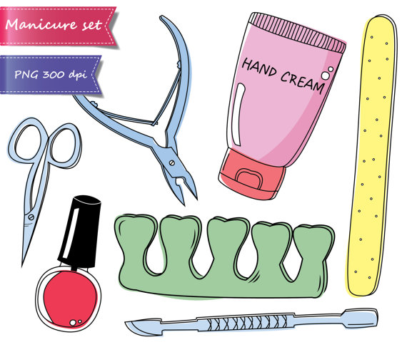 50% OFF SALE Manicure clipart, pedicure clipart, beauty clipart ...