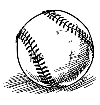 Drawing Of A Baseball - Clipart Best