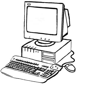 printable coloring pages of computer parts - Coloring Point