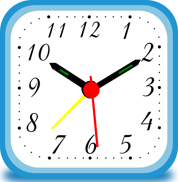 Wall Clock Striking Three O Clock Clipart - Cliparts and Others ...