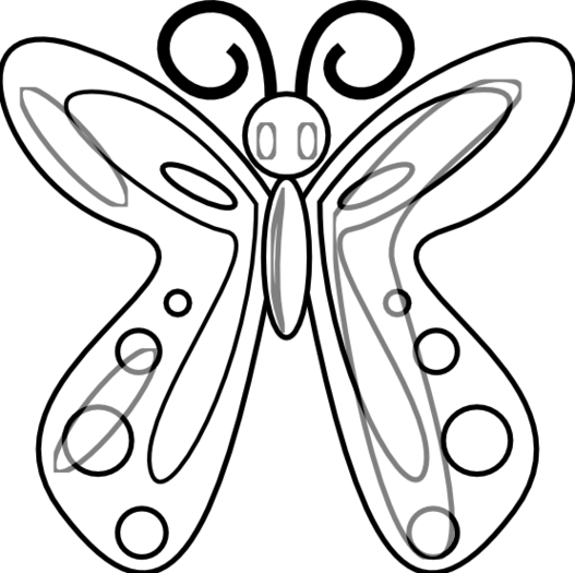 Butterfly Line Drawings Clipart - Free to use Clip Art Resource