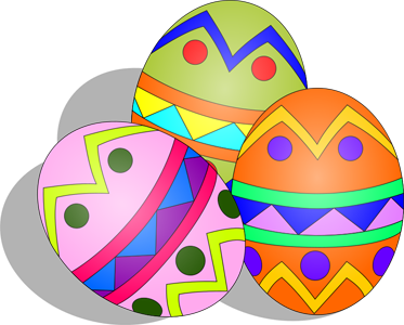 Clip art easter eggs