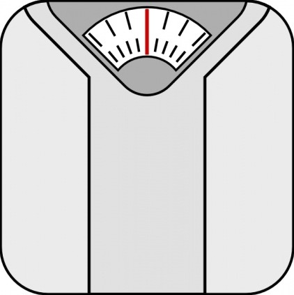 Bathroom scales clipart