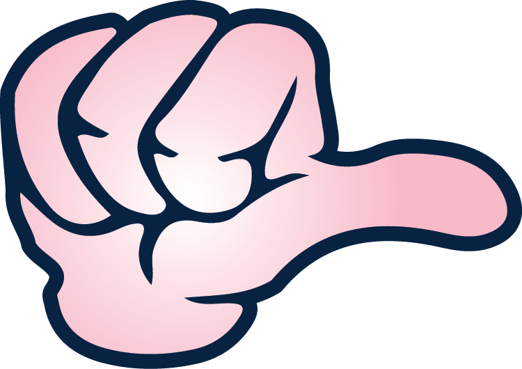 Thumb sideways clipart