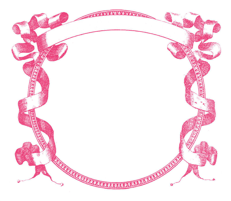 Pink Flower Frame Clipart