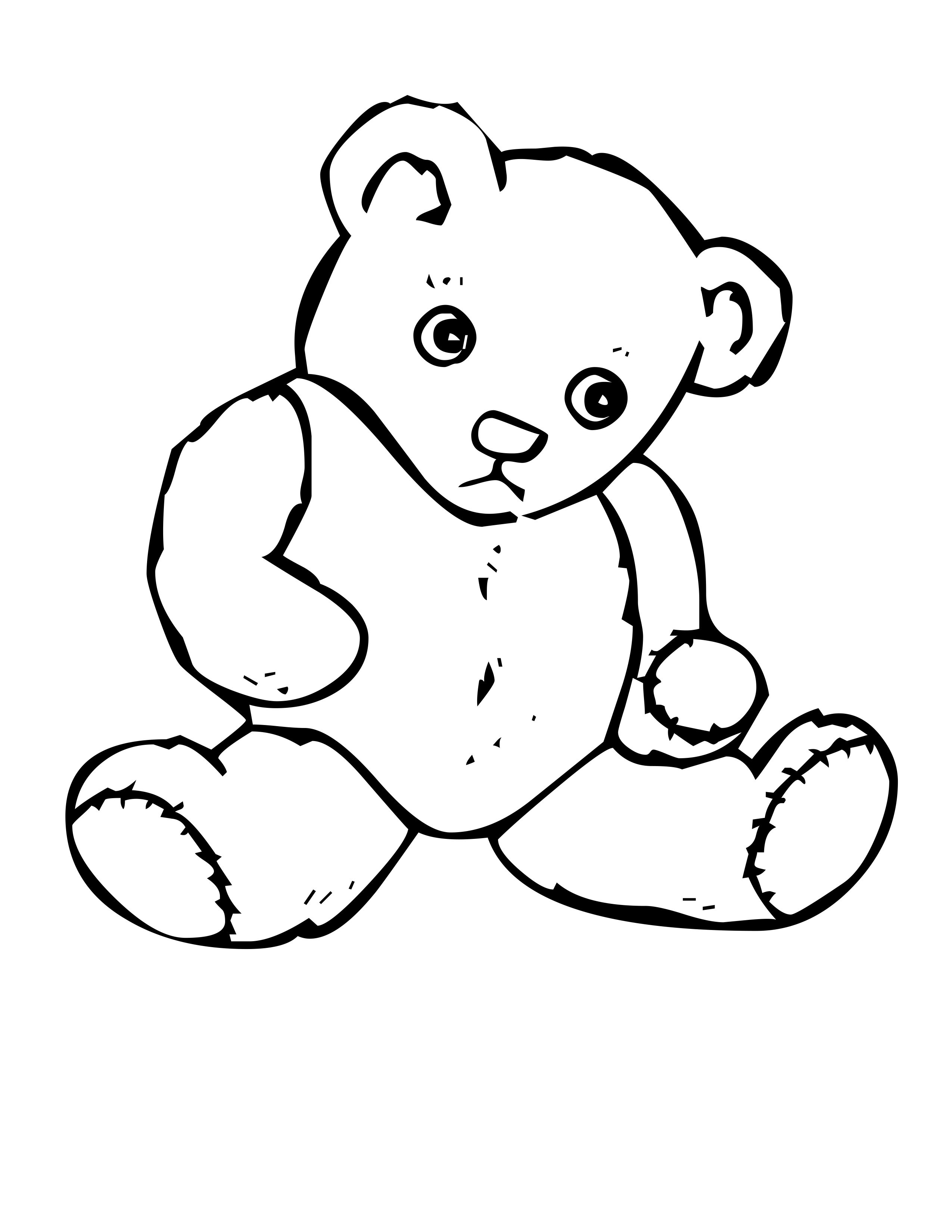 Teddy Bear Coloring Sheet. teddy bear coloring pages gt gt disney ...