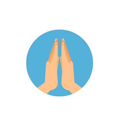 Silhouette Of Hands Praying Clip Art, Vector Images ...