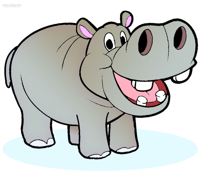 Funny Hippo Clipart