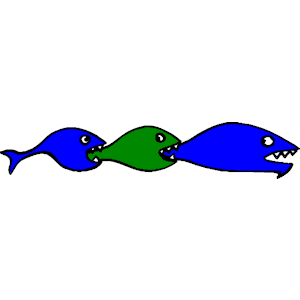 Fish Food Chain clipart, cliparts of Fish Food Chain free download ...