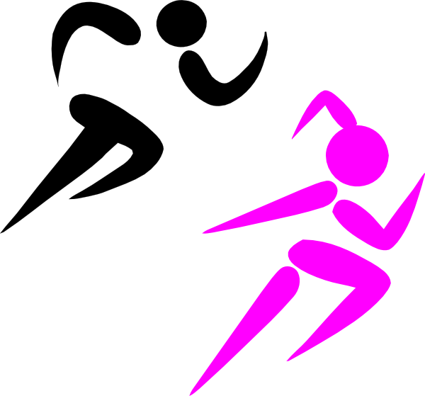 Athletes Running Clipart