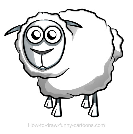 Sheep drawing (Sketching + vector)