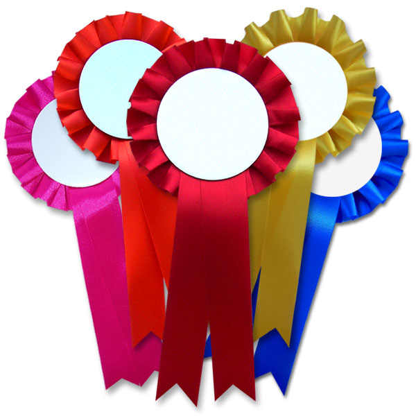 Wholesale Blank Rosettes 1 tier - 10 pack