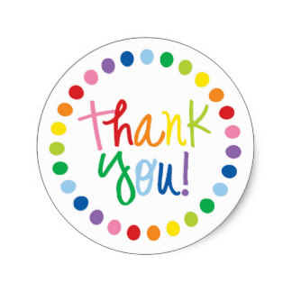 Custom Thank You Stickers | Zazzle