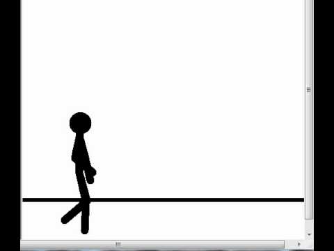 Most random pivot walk( stick figure animation) - YouTube