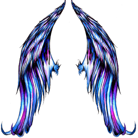 Angel Wings With Halo Tattoo - ClipArt Best
