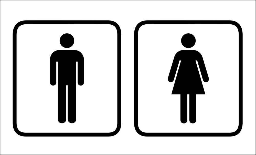 Mens Womens Bathroom Signs