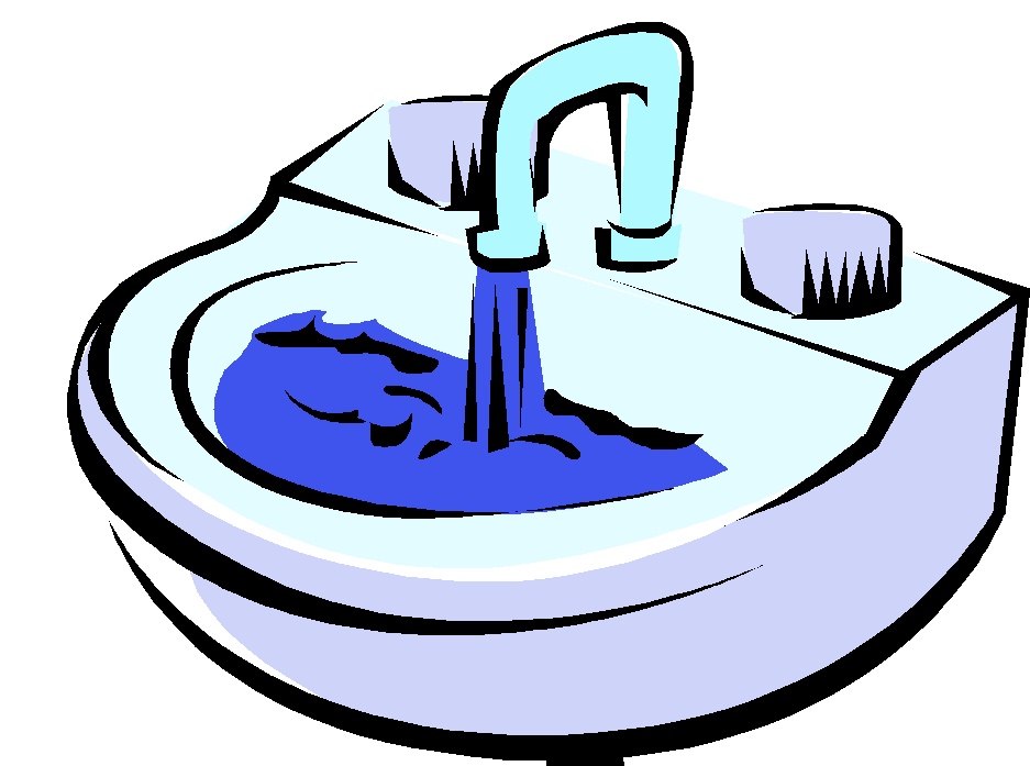 cartoon picture of bathroom sink