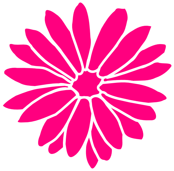 Dahlia Fushia clip art - vector clip art online, royalty free ...