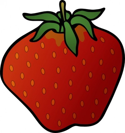 Strawberry clip art Free vector in Open office drawing svg ( .svg ...