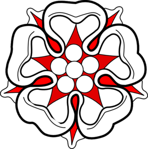 Red White Flower Heraldric clip art - vector clip art online ...