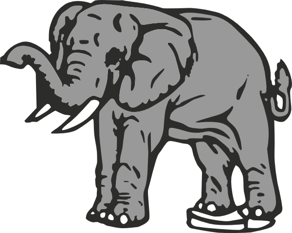 Elephant clip art - vector clip art online, royalty free & public ...