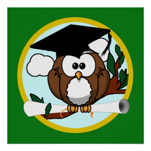 cute_cartoon_graduation_owl_ ...