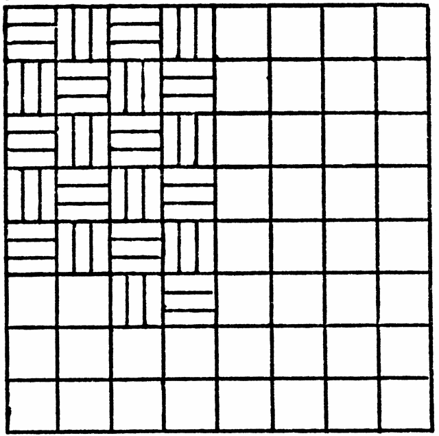 Inscribed Alternating Horizontal and Vertical Lines Repeating ...