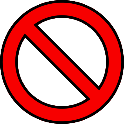 Clipart no symbol