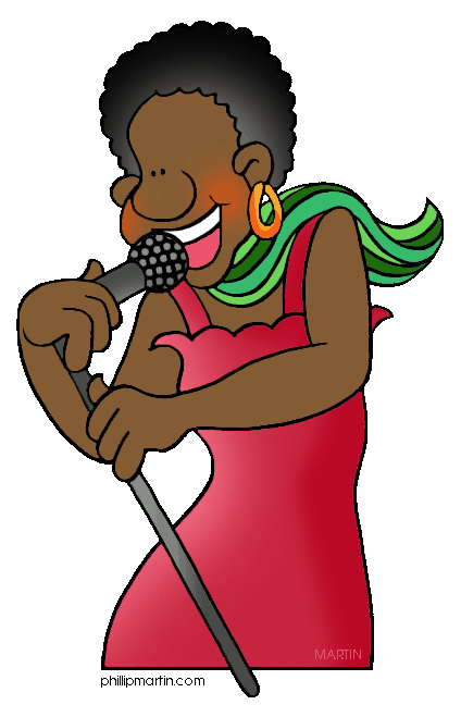 Free singing clipart images