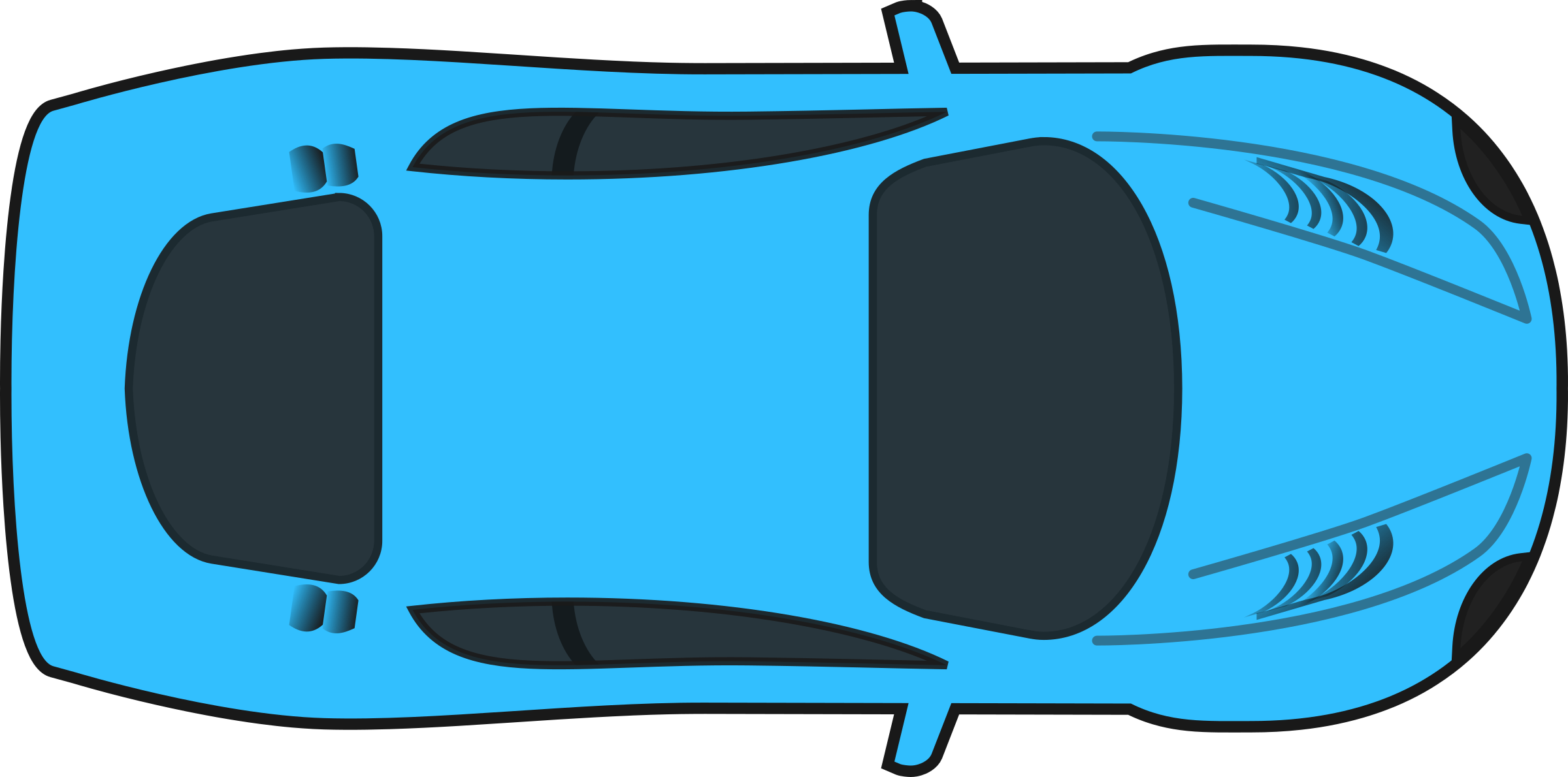 Blue Car Vector Graphic - Free Public Domain Stock Photo