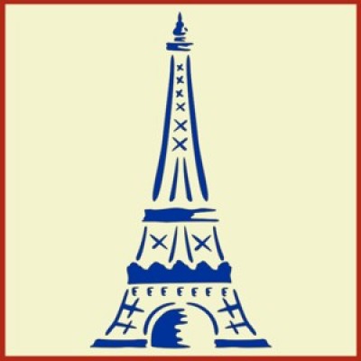 Eiffel Tower 2 Stencil