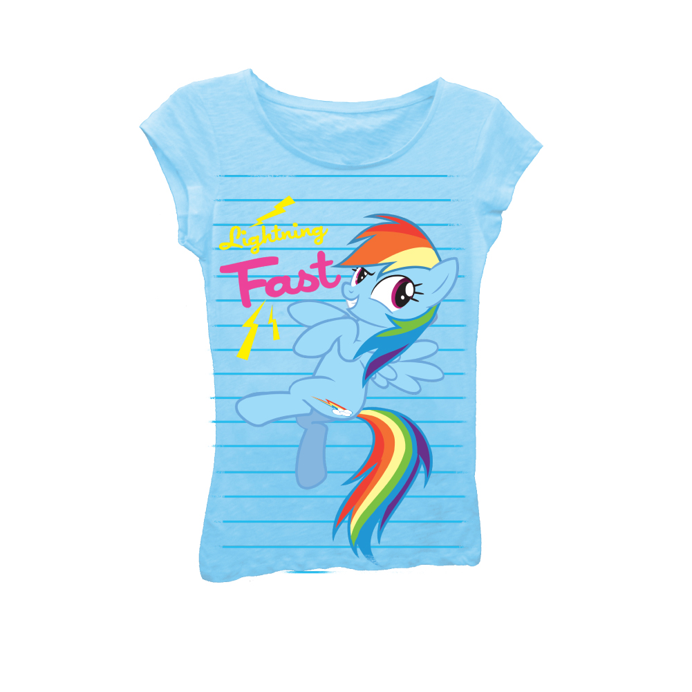 Lightning Fast" My Little Pony T-Shirt | T-Shirt Mall