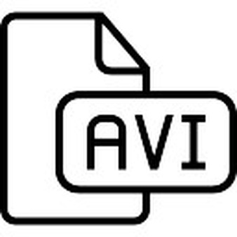 Avi video file format symbol Icons | Free Download