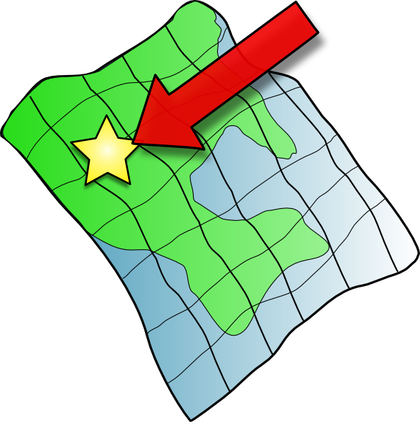 Clip art of map