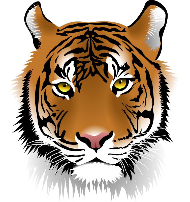 Tiger Head Clip Art - Tumundografico