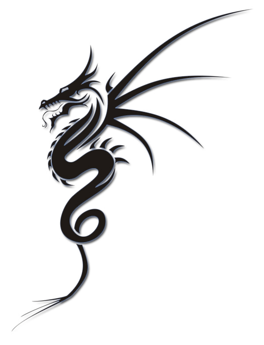 Simple Dragon Outline | Free Download Clip Art | Free Clip Art ...