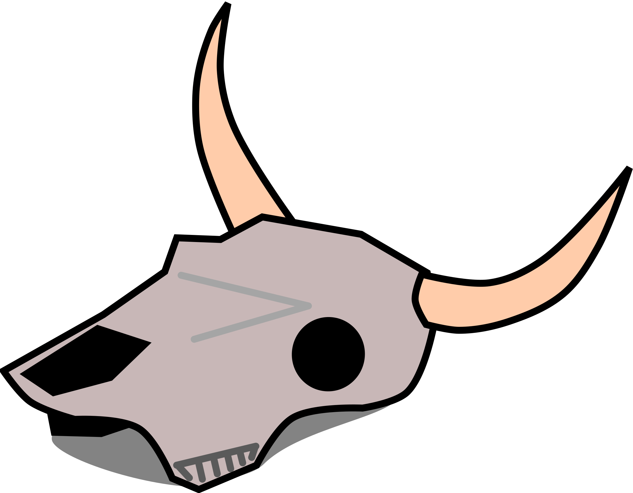 Cow Skull Clip Art - Tumundografico