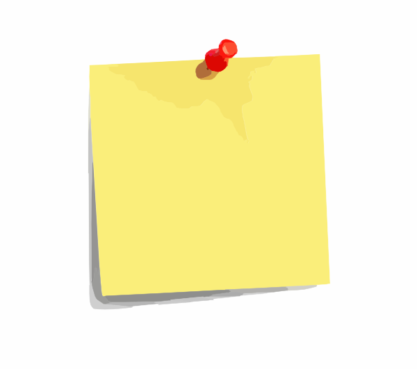 Post It Note clip art - vector clip art online, royalty free ...