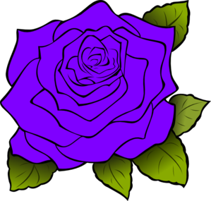 Purple Rose clip art - vector clip art online, royalty free ...