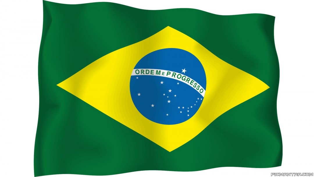 Flag of brazil clipart