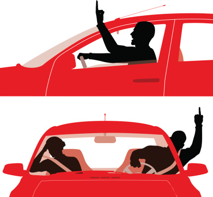 Road Rage Clip Art, Vector Images & Illustrations