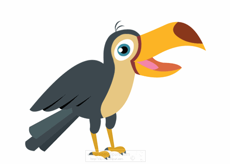 Animals Animated Clipart: large-toucan-parrot-animation-2 ...