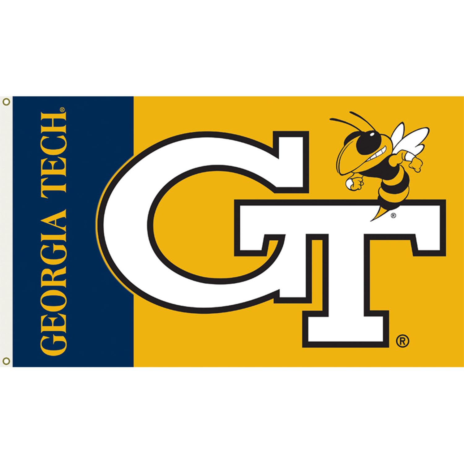 Georgia Tech Yellow Jackets 3ft x 5ft Team Flag - Logo Design