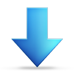 blue down arrow symbol png image | Royalty free stock PNG images ...