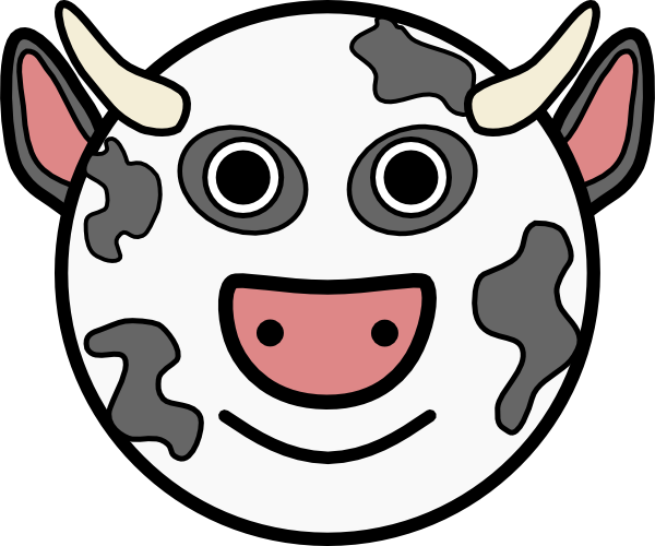 Cow Vache clip art Free Vector