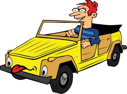 Download Boy Driving Car Cartoon clip art Vector Free